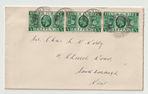 1935 fdc king - uk,