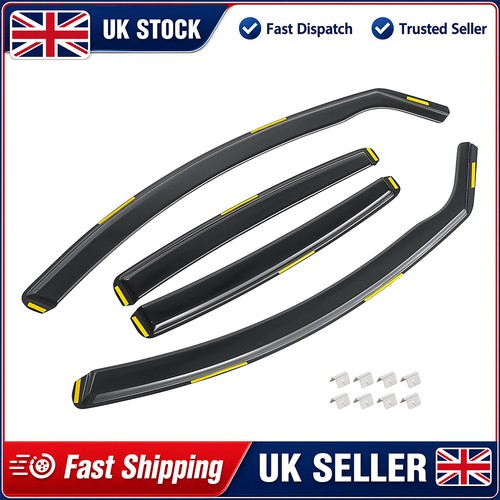 4pc set wind deflectors tinted - set,