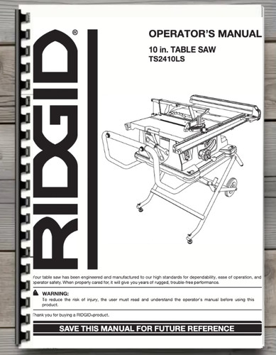 Ridgid ts2410ls table saw - ts2410ls,