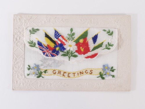 1917 ww1 silk embroidered - 2x,
