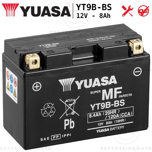 Yuasa yt9b sealed battery - yt9b-bs,