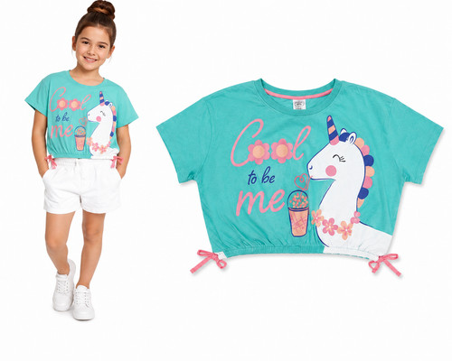 Girls unicorn graphic shirt - girls,