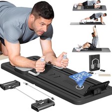 Pilate Reformer Set Abdominal Board Workout Support Band Black For Auction
