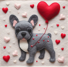 Luxury grey french bulldog - luxury,