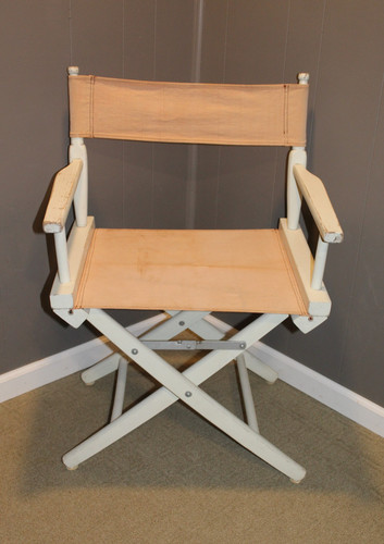 Vintage white wood directors - white,