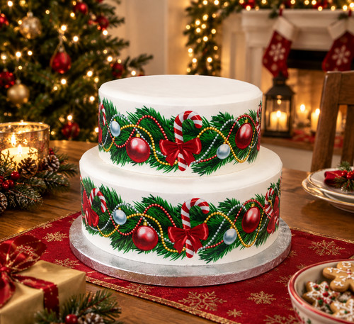 Cake topper christmas - topper,