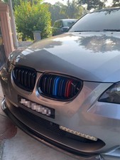 FOR BMW E60 E61 M5 STYLE FRONT KIDNEY GRILLE DOUBLE SLAT GLOSS BLACK 2003-2010