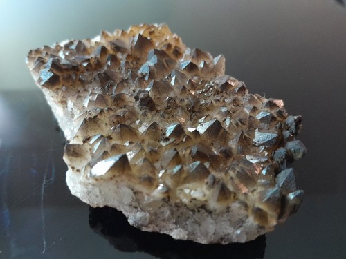 Quartz crystals with - crystals,