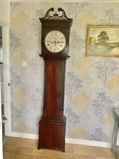 rare Scottish longcase grandfather clock In Good Working Order