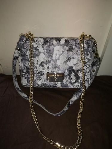 Aigner black grey crossbody - aigner,