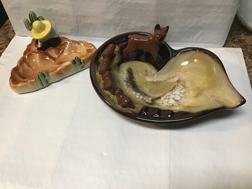 Vintage ashtrays boxer - vintage,