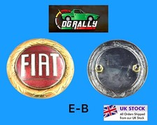 57mm FIAT X19 X1/9 Enamel Badge - Bronze as earlier 1300 cars early 1500 124 850