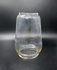 Clear Glass Vintage Oil Lantern Shade - 'Made In England'