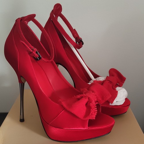 Carvela grip red fabric - grip,