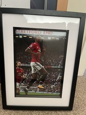 Marcus Rashford Autographed Photo Print Manchester United Signature .