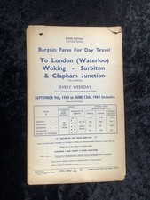 BR 1963 Railway Handbill Slinfold Rudgwick Baynards Cranleigh Bramley & Wonersh