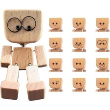 Shaking Wooden Man Figure Decoration,Shaking Feet Wooden Doll