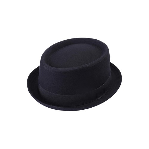 Men black cotton pork pie - men’s,
