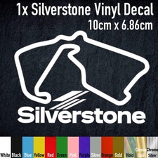 Silverstone Circuit Track Race Vinyl Decal Sticker, F1, BSB, HPM018
