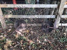 Vintage Agriculture Farming Equipment Implements Tedder Refurbish Garden Feature