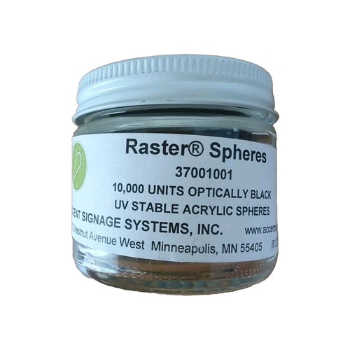 Accent signage raster spheres - signage,