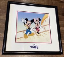 DISNEY  WONDER CRUISE – Boarding  Limited Edition Seri Art Cel with coa 13x13”