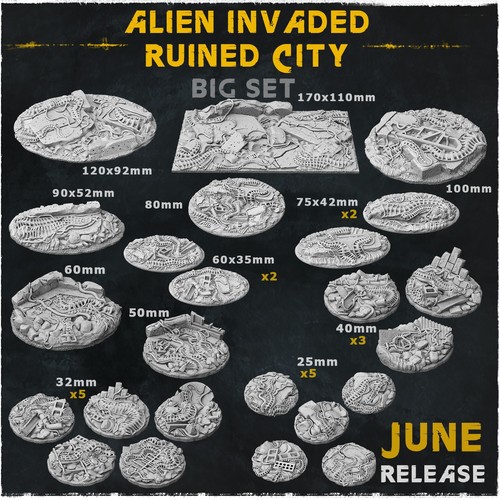 Alien hive infested ruined