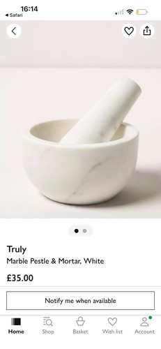 Truly white marble pestle - truly,