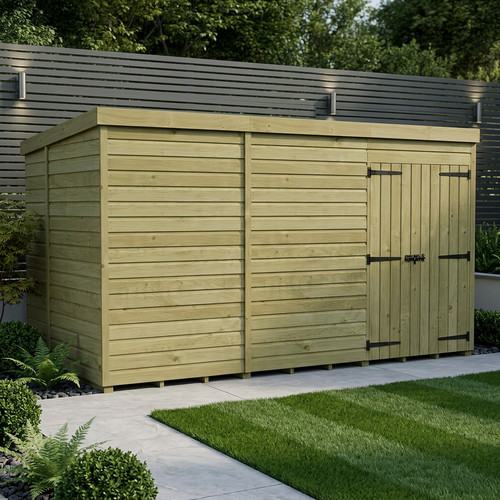Pent shed double door - 12, 5