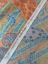 Zandra Rhodes / Osborne & Little Balsas Glazed Cotton Fabric Vintage