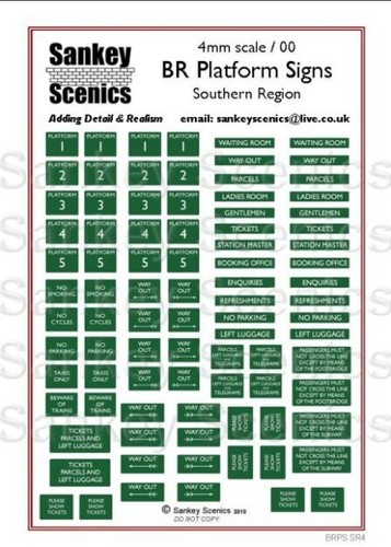 Sankey scenics station signs - scenics,