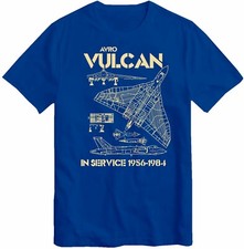 Avro Vulcan RAF T-Shirt Strategic Cold War Bomber Aircraft Tee Top T Shirt
