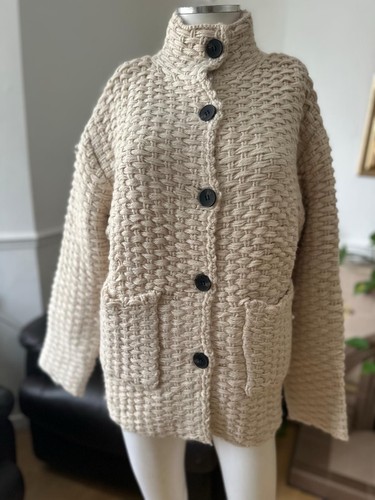 Zara high neck knit coat - zara, high-