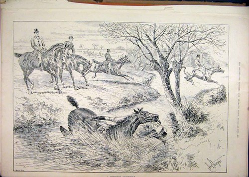 Original old antique print - original,