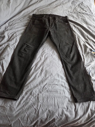 Pure blue japan black denim - black,