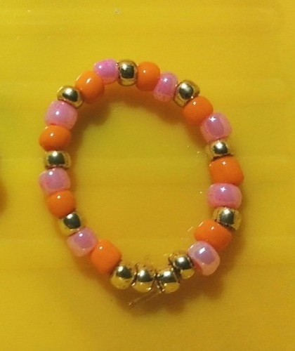 Boho hippie bead stretch - boho, ring