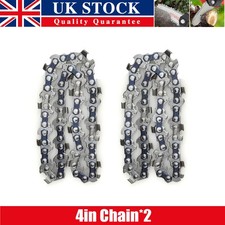2x 4inch Mini Chainsaw Chain 28 Drive Links for Electric Handheld Chain Saw