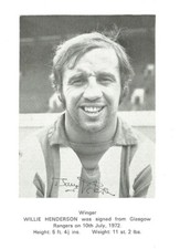 1970's Willie Henderson - SHEFFIELD WEDNESDAY - 7 x 5 Original Portrait/Card