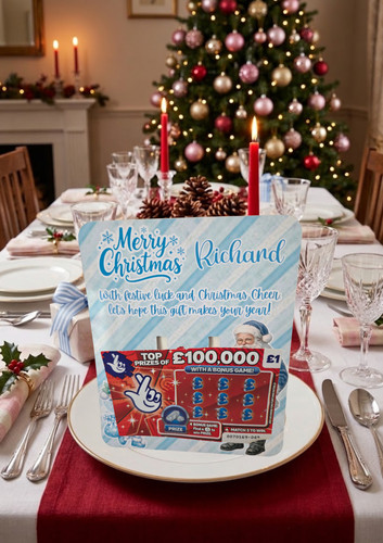Personalised christmas scratch - personalised,