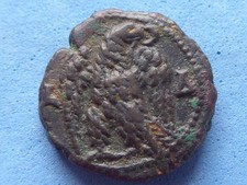 B240) Egypt Bronze Coin, Eagle