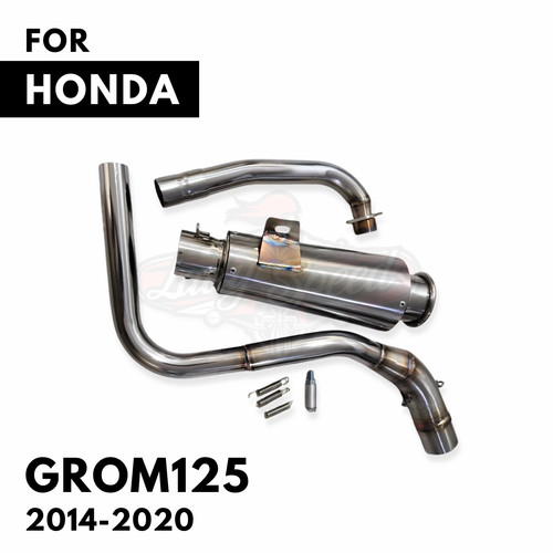 Stainless silver exhaust - silver,