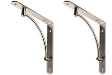 Pair Shelf Support Bracket WB-25 Heavy Duty High Load Wall Fixing WB-073025-06