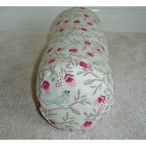 Pink birds bolster cover duck - birds,