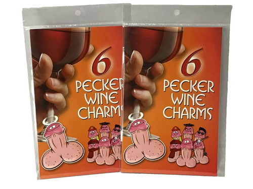 Pecker wine charms - 12,