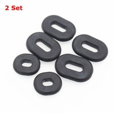 12Pcs Black Oval Round rubber Side Cover Grommets Fit For Motorcycle CG125 Honda