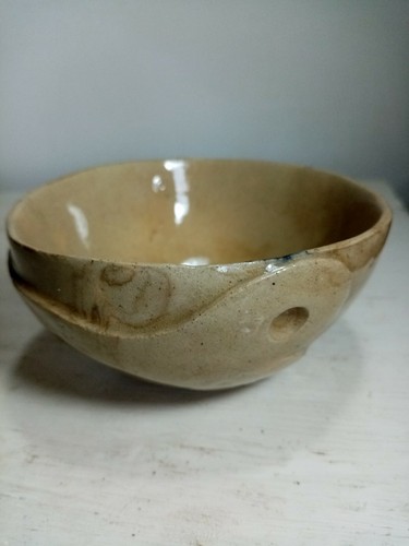 Unusual studio pottery bowl - unusual,