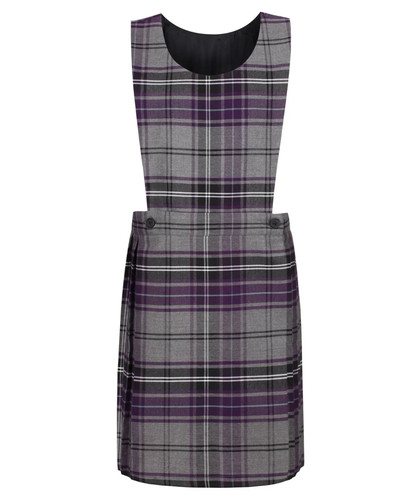Purple and grey tartan - and,