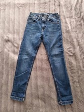Boys Dark Blue Streatchy Skinny Fit FF Stretch Denim Jeans 6'8 Y 134 Cm