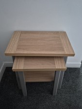 Next Nest of Tables Solid Oak