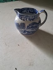 Vintage Copeland Spode Blue Italian small cream/milk jug blue backstamp
